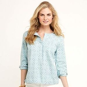 Vineyard Vines Chambray Railing Print Popover